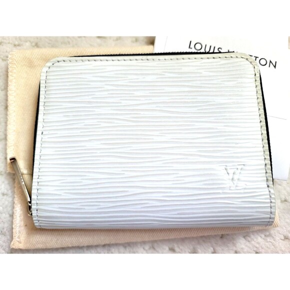 NEW LOUIS VUITTON M68859 WHITE EPI Zippy coin purse Wallet limited receipt - Picture 2 of 10